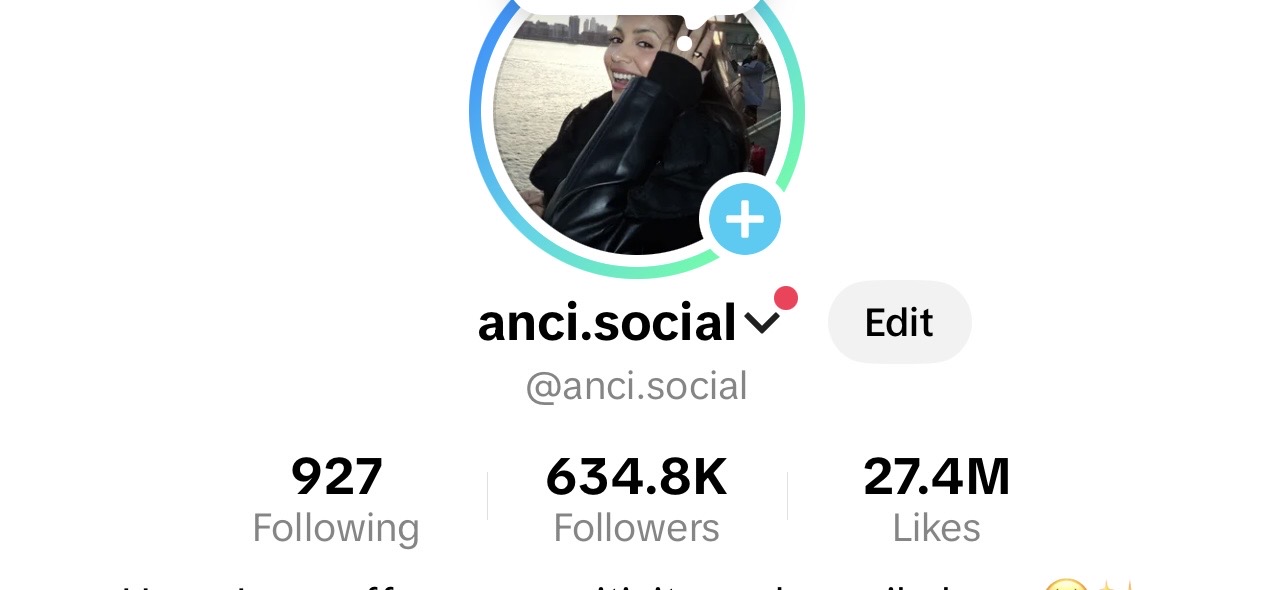 634.8K followers — tiktok